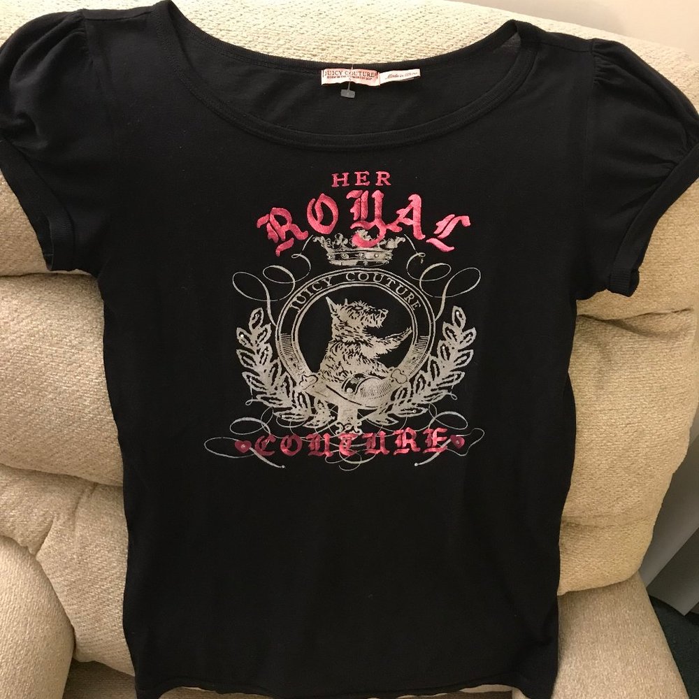 Juicy Couture Small T Shirt W/ Rhinestones